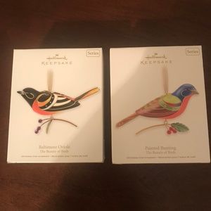 Set of 2 Hallmark Series Ornaments